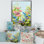 Nature morte aux fleurs sauvages colorées III - Peinture sur toile