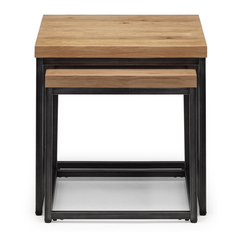Perrott 2 Piece Nest of Tables, Oak