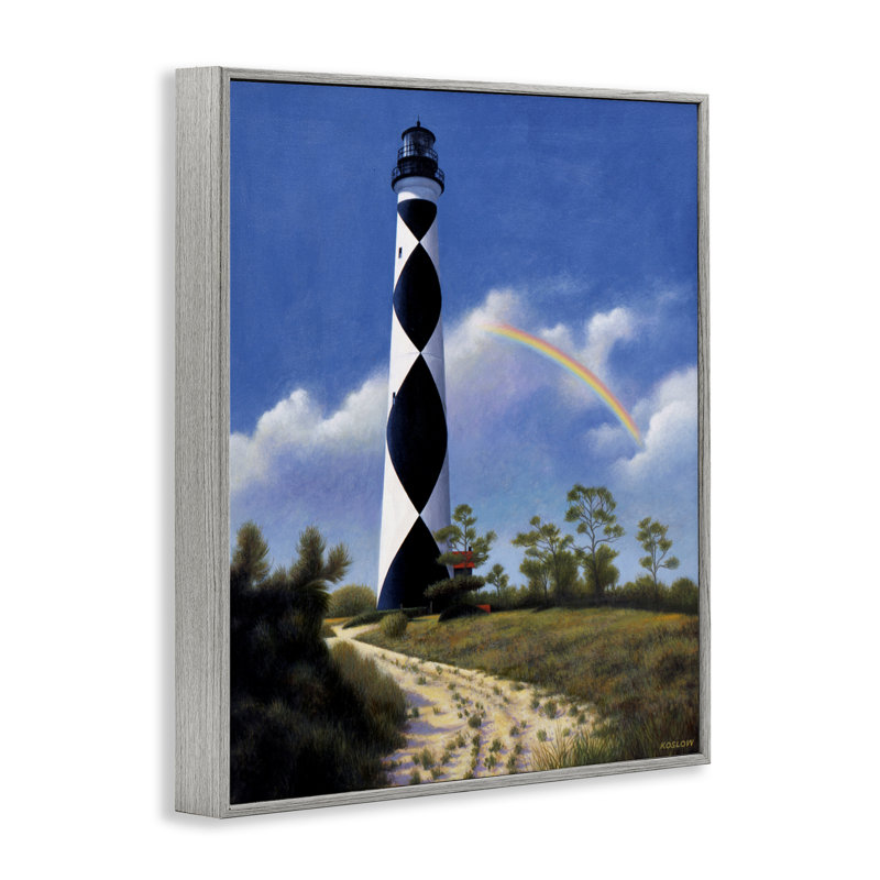 Giclée encadrée, vue de Cape North Carolina, par Wind River Studios, H 14 po x l 11 po, Estampe numérique Farmhouse
