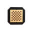 Bishop Black Finish Reversible Chess Checker Game Table w/Game Tray (Chess Fingures Not Included)