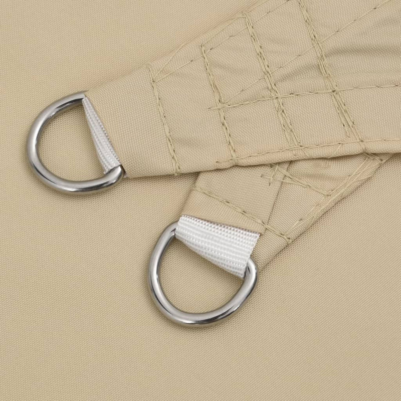 Burhadin 100% Polyester Oxford 2m x 2m x 2m Triangle Shade Sail, Beige