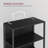 6-Tier LED Bookcase, Bookshelf With Dimmable Lights, Storage Shelf With Steel Frame
