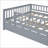 Full Size Solid Pine &amp; Plywood Daybed with Trundle – No Box Spring Needed, Gray for Guest Rooms