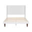 Le grand lit de tête de lit grand, de 54 po de hauteur, blanc, offre un espace de lecture serein et confortable, fabriqué en contreplaqué de qualité, en bois d'hévéa, le pin blanc offre un espace de détente confortable et-788980814-788980815
