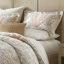 Ensemble de housse de couette pour lit double / grand 100% satin de coton Botanical-114714046-114714044
