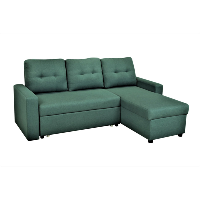 Canapé-lit modulaire convertible en forme de L, mobilier d'appoint élégant, canapé-lit escamotable pour petits espaces et salons