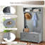 Arbre d'entrée 40W * 18,5D * 64,5H Classic Coastal Style avec tablettes ouvertes, armoires à chaussures et pieds en bois massif-1694738038
