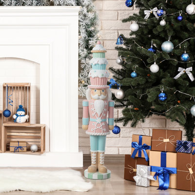 Hand Finished Resin Cupcake Nutcracker Accent