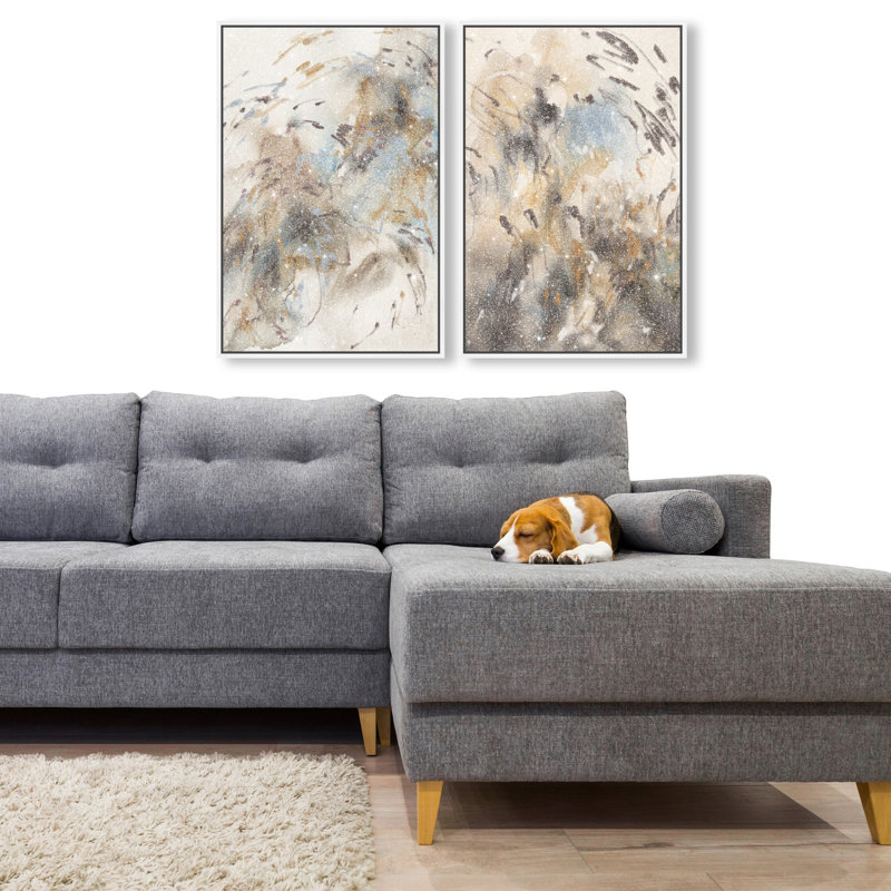 Mindfulness Set Set by Oliver Gal, 32"H x 22"W, White Floater Frame