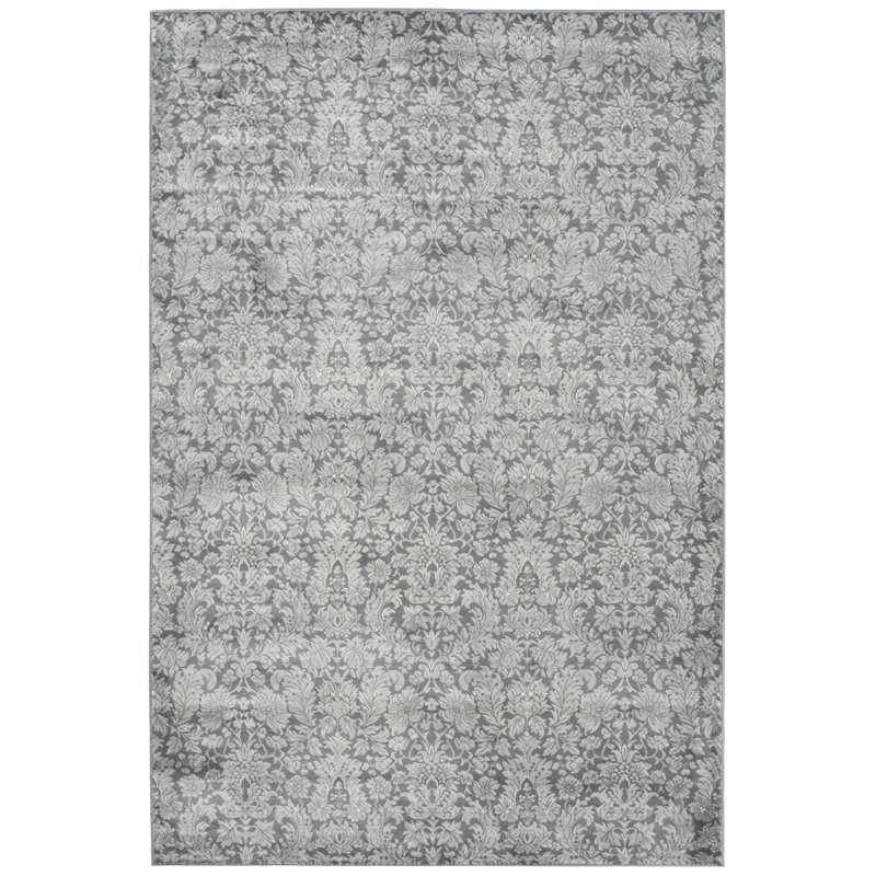 Tapis à motif floral Davut, Rectangle 5 pi 1 po x 7 pi 7 po