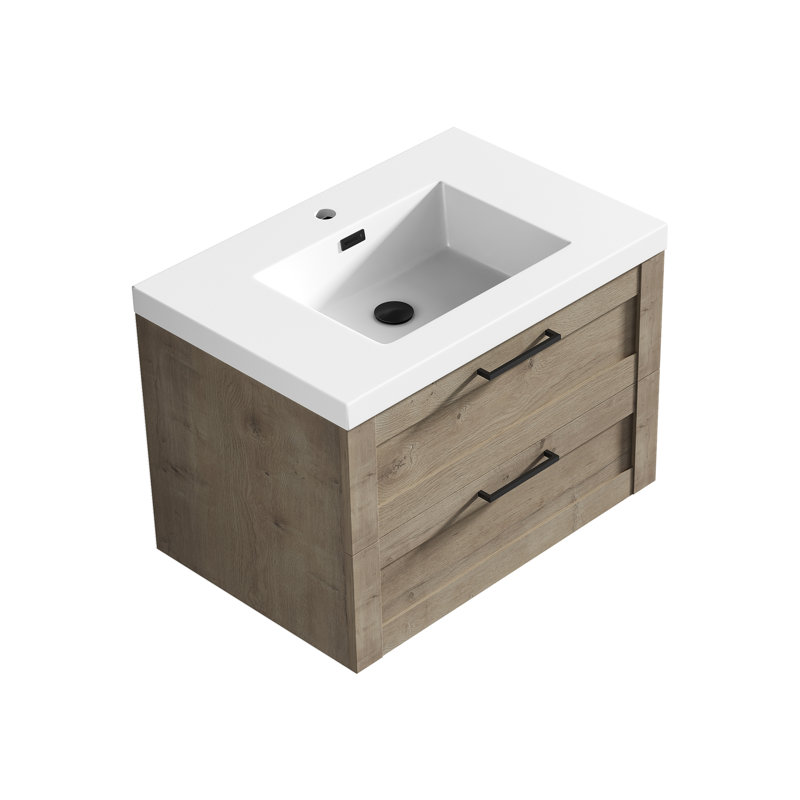 Ensemble de meuble-lavabo mural simple l 30 po x P 20 po x H 24 po Devillage, Eve