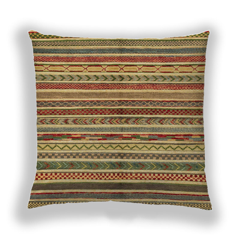 Abstract Reversible Throw Pillow, Microsuede