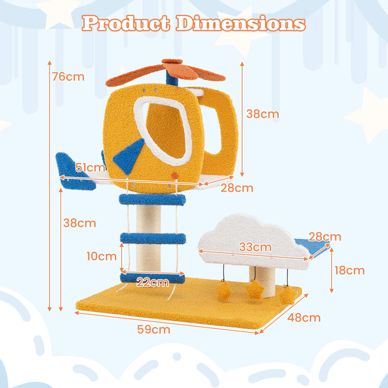 Lynnville 29.92cm H Cat Tree