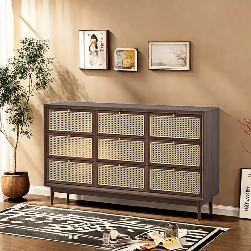 Buffet Modern, Couleur bois Walunt