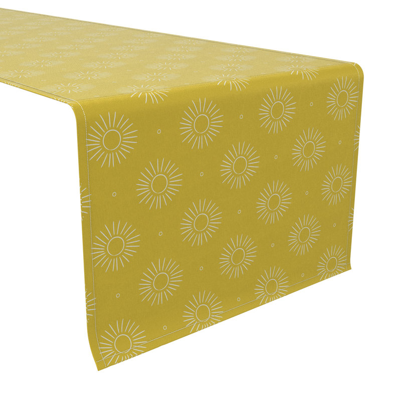Rectangular Cotton Table Runner, 72" x 16"