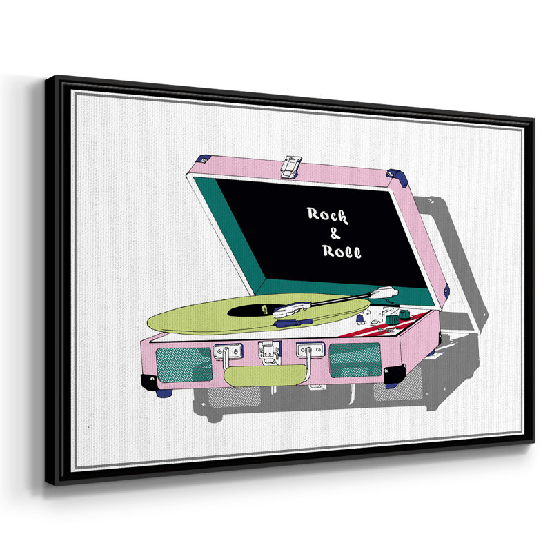 Disque magasin I, reproduction d'art sur toile, H 25 po x l 37 po x P 2 po, Noir