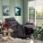 Upholstered Heated Massage Chair-1884018511