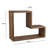 Aitken Hexagon Teak Solid Wood Floating Shelf