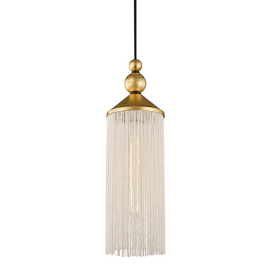 Luminaire suspendu cylindrique à 1 lumière Scarlett