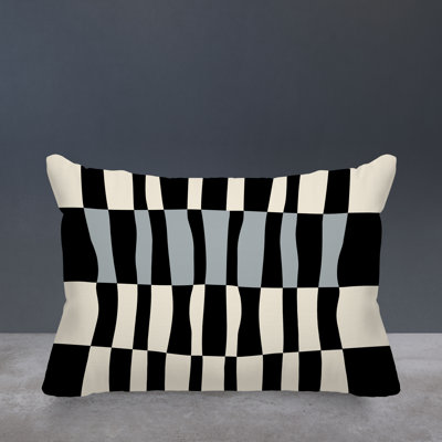Bianca Abstract Outdoor Reversible Throw Pillow
