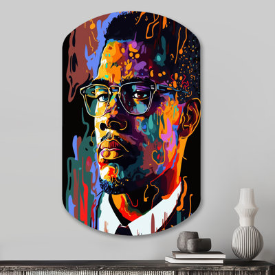 Celebrity Cylinder Shape Assymterical Metal Wall Art
