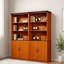 Grandes bibliothèques avec rangement, armoire de maison rustique réglable en bois aggloméré