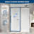 44-48" x 72" Frameless Style Sliding Glass Shower Door, 5/16" Clear Tempered Glass, Bypass Design with Matte Black Finish