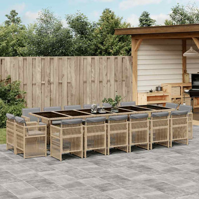Patio Dining Set with Cushions included