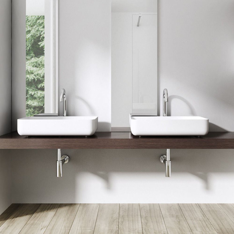 Durovin Bathrooms 400mm L x 550mm W Natural Engineered Stone Rectangular Sink