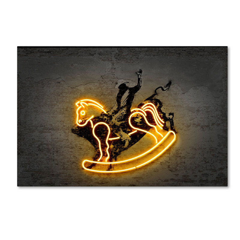 Magar Magar «Rodeo», reproduction d'impression sur toile tendue, 16 po x 24 po