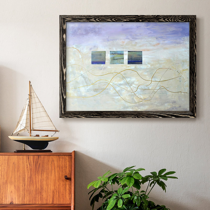 " String Windows I ", Black, 22" H x 32" W x 1.5" D