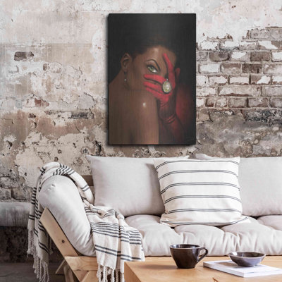 Red Velvet by Laurie Cooper Metal Wall Art