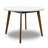 Burchfield Rubberwood Round Solid Wood Top with Solid Wood Base Dining Table-280672580