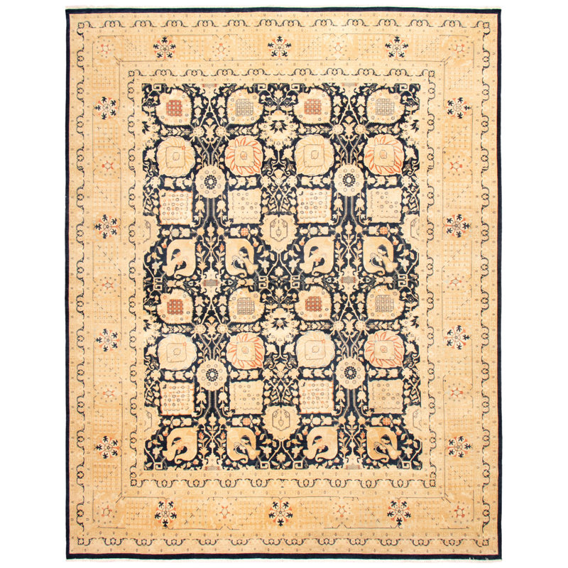 Tapis bleu marine foncé 18 pi 20 po 11 pi 10 po x 15 pi 4 po Arabelle