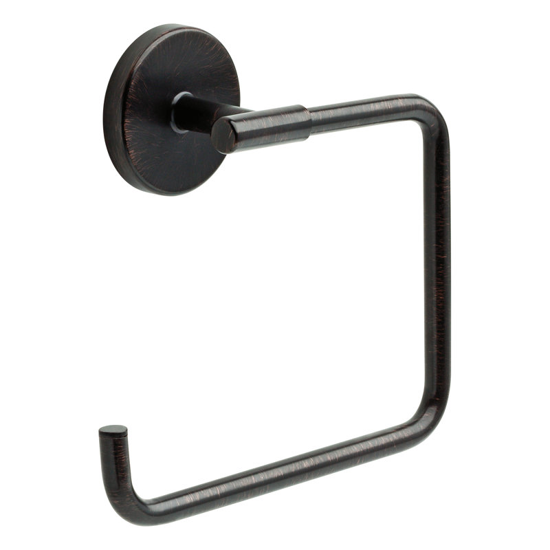 Trinsic Wall Mount Square Open Towel Ring Bath Hardware Accessory, Venetian Bronze