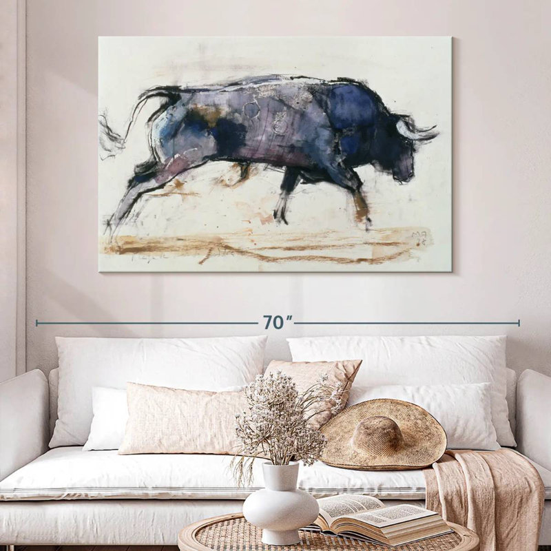 Brampt Charging Bull 1998, 34'' H X 51'' W