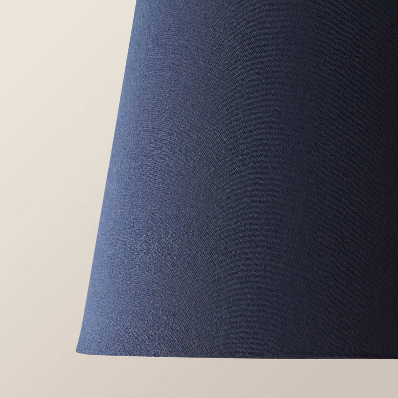 Syaira Cotton Cone Lamp Shade ( Slip-On ), Blue, 16cm H x 26cm W x 26cm D