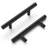  Heritage Designs Round Bar Pull - 3" Center to Center Cabinet Pull Matte Black - Contemporary Hardware for Drawers & Cabinets-86866975-116301967