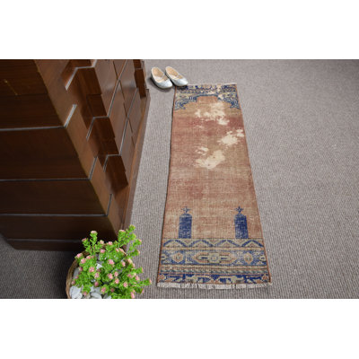 Vintage Small Red Turkish Prayer Rug - Unique Anatolian Home Decor Gift Ideas 10807