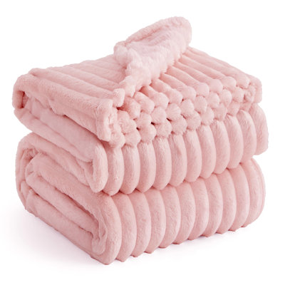 Bedsure Throw Flannel Fleece Blanket for Girls, 300 GSM Soft and Cozy Blanket for Dorm & Home Decor, Dark Chocolate, All-Season Gift