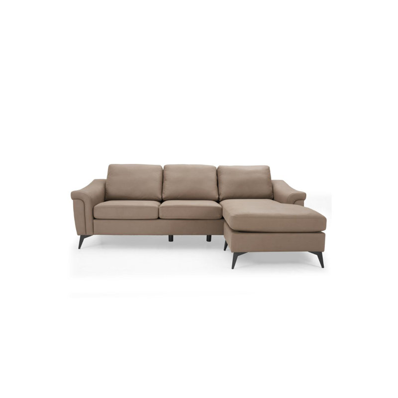 Edgao 3 Seater Sofa & Chaise, Brown