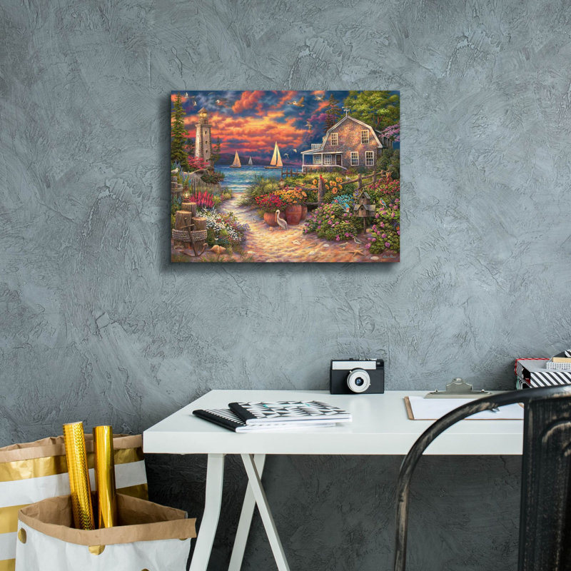 «Peace After The Storm» par Chuck Pinson, art mural sur toile, H 12 po x l 16 po x P 0,75 po