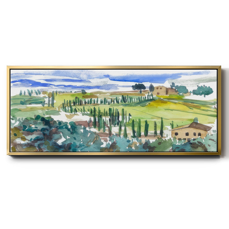 Pastel Hills II - toile encadrée, H 8 po x l 20 po