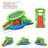 Gymax Inflatable Snail Bounce House Dual Slide Basketball Game Without Blower