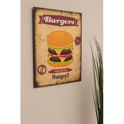 Burgers 1 Piece Wall Art