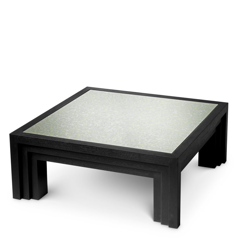 Metropolitan Glass Coffee Table, Black