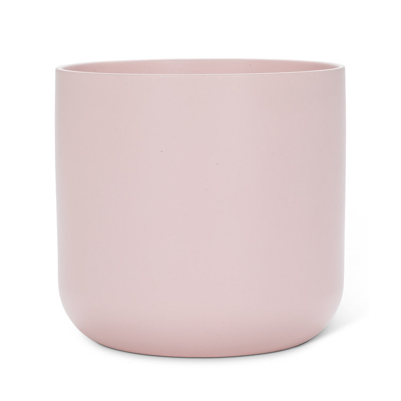 Ceramic Cachepot, 8" H x 8" W x 8" D, Pink