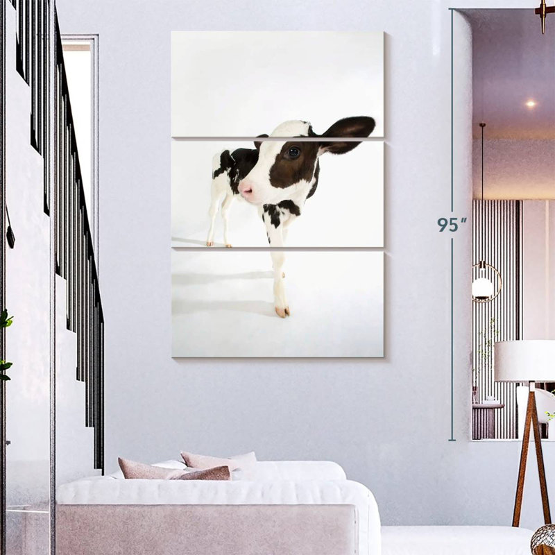 Brampt Charming Baby Cow, 74" H x 48" W