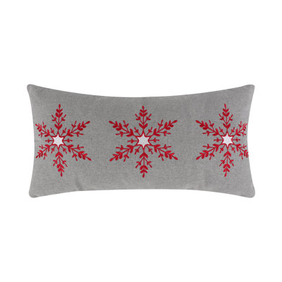 Sleigh Bells Snowflake Pillow