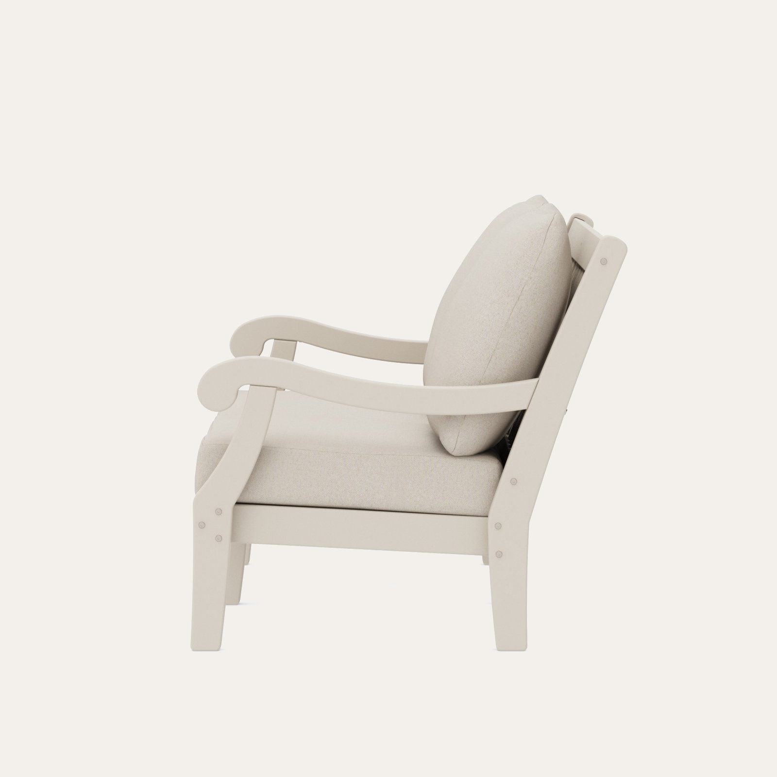 POLYWOOD x Birch Lane Verlyn Deep Seating Loveseat, Dune Burlap Cushion/Sand Frame